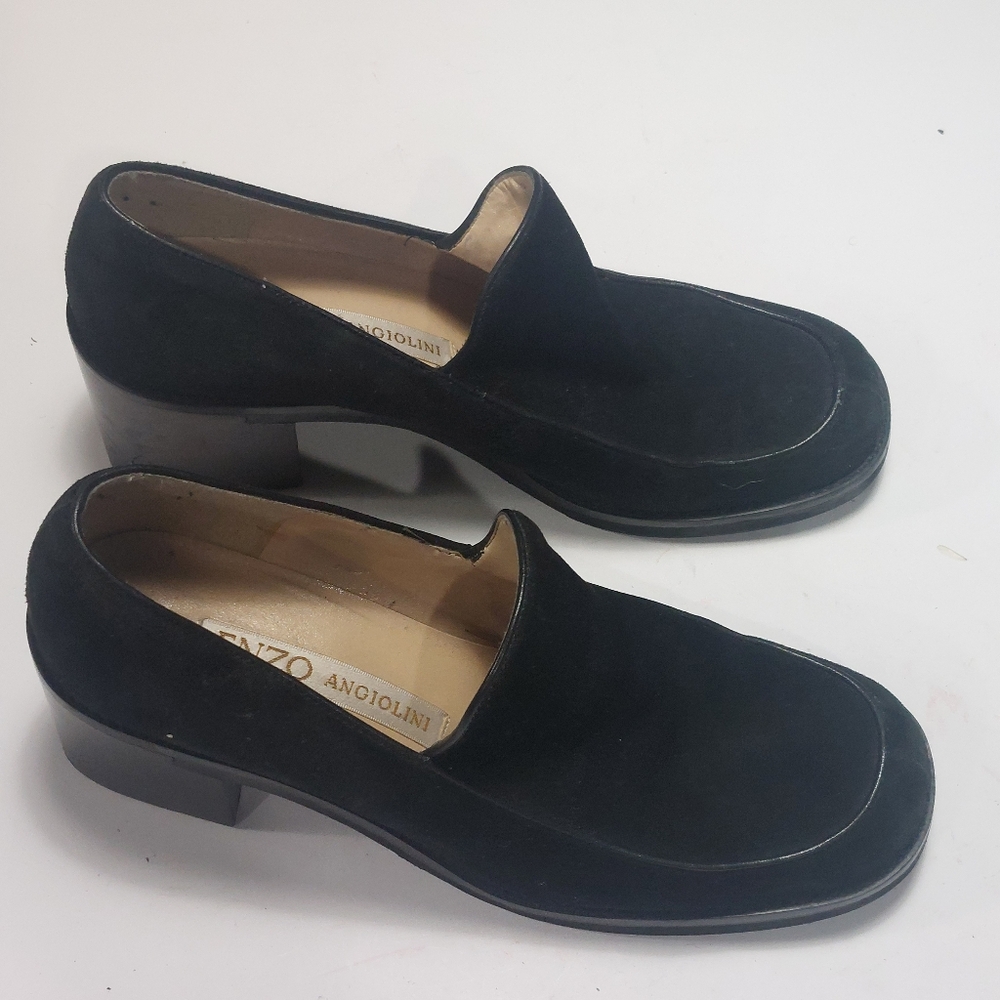Enzo Angiolini Black Heels Classic Design Size 7.5M